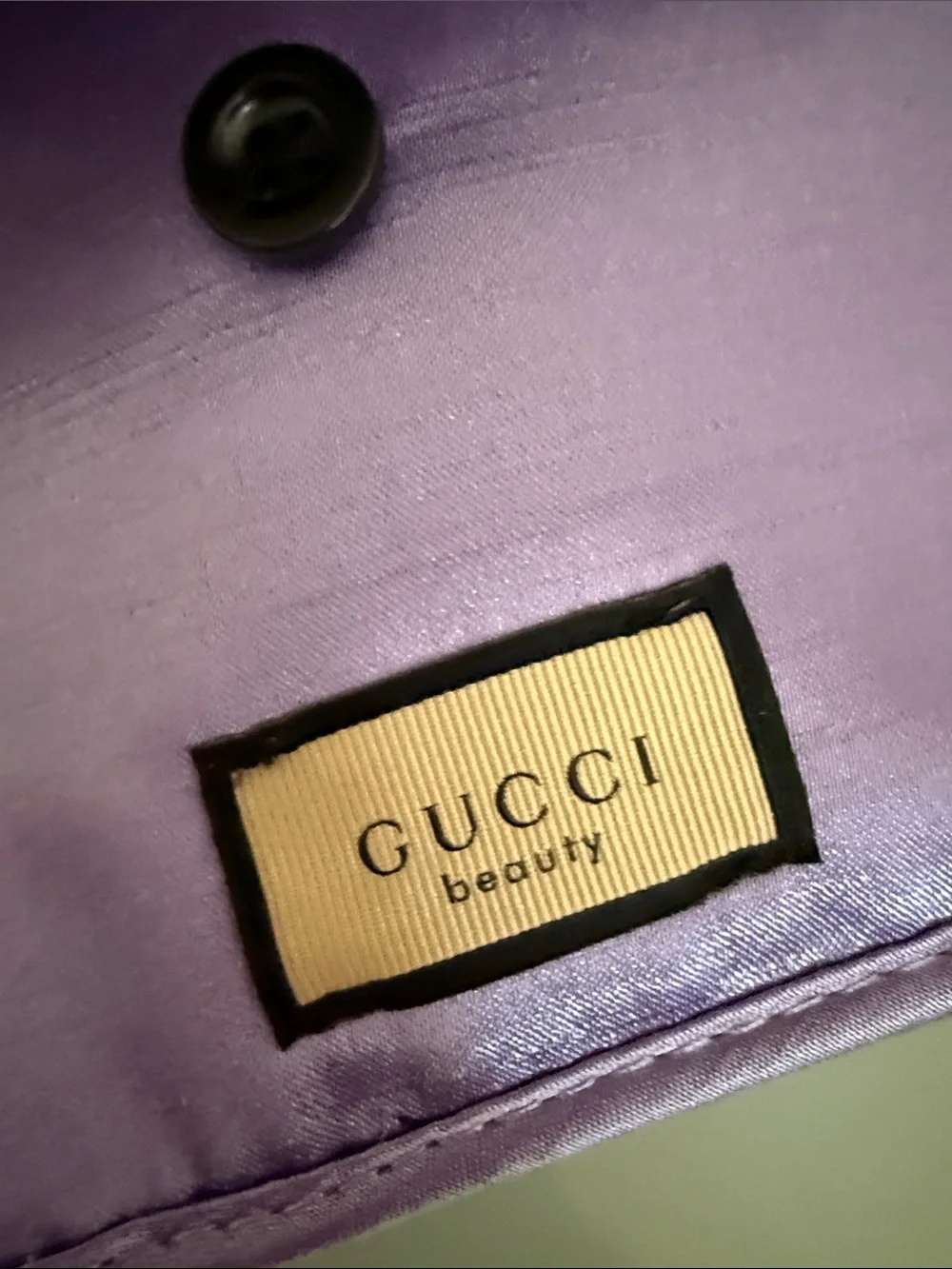 Gucci Lavender Satin Cosmetic Pouch